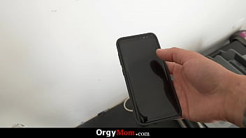 Preview 1 of Cos A - Stepson&#039_s Friend Sneakily Pounded Stepmom&#039_s Motherly Pussy - Orgymom
