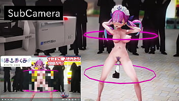 Preview 4 of Emiko Mazurek - Hololive Minato Aqua sexdance mmd