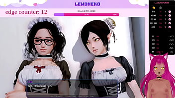 Preview 4 of Boy Girl Sany Leon Fakin - VTuber LewdNeko Plays Harem Hotel Part 7