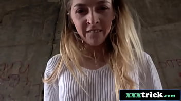 Preview 4 of Pathani Pusy - Desperate Young Brit Tricked Into Public Bang For Money