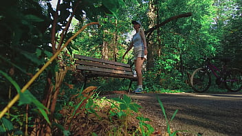 Preview 1 of Mom And Son Kissing Libon - Forest orgasm