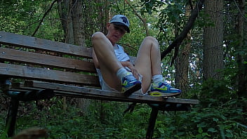 Preview 4 of Mom And Son Kissing Libon - Forest orgasm