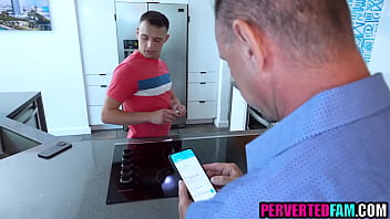 Preview 2 of Mom Swap Sex Son - Stepbrother and stepsister sex in front of unaware stepdad