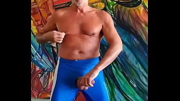 Preview 3 of Anl Ass Hole - Cleaning out my closet and Pervy PapiFachero found some old bike gear,  but strangely enough the crotch was cut open,  I wo ...