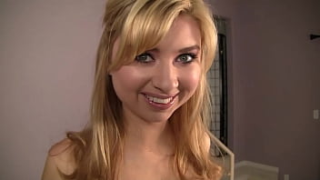 Preview 1 of Kitchen Sex Two Girls One Man - Horny 19 Year Old Blonde Molly Bennett Gets Fucked And Takes A Creampie