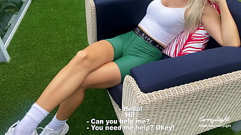 Preview 1 of Philipine Real Hd Sex - MILF helps Stranger to cum quick in her panties and pulls them up