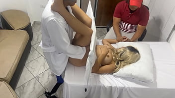 Preview 2 of Cry Hord - Mi Esposa es Revisada por el Doctor Ginecologo pero creo que la Esta Follando al Lado Mio y a mi Esposa le gusta NTR jav