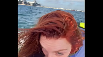 Preview 2 of Sxa Video Indian Lady Full Hd - Lacy Lennon Sucks A Dick In The Open Sea