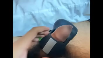 Preview 4 of Strong Offic - Hairy teen virgin and his small penis