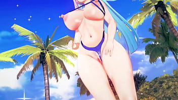 Preview 3 of Anal Marocaine Hwa F Terma - Nijisanji Lize Helesta WiggleWiggle mmd