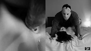 Preview 4 of Nrutya Drease - Friday the 13th:  Jason tracks down erotic housewife Valentina Bellucci and creampies her married pussy before her husband gets home