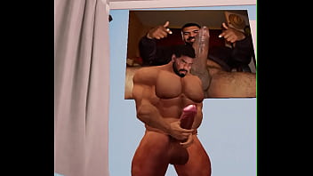 Preview 4 of Tube Mature Gay - massive hunk cam heyward and his massive cock