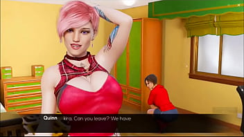 Preview 4 of Old Women Xxx Saree Wali - Flirty F Cap 2 - Pasando El Tiempo Con Mis Hermanastras y Una Sorpresa En La Ducha