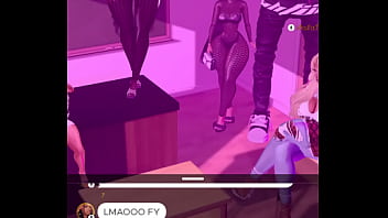 Preview 3 of Nipple Biting Pain - Hoodrats argueing on IMVU