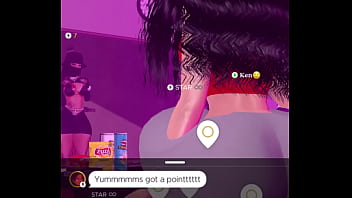 Preview 4 of Nipple Biting Pain - Hoodrats argueing on IMVU