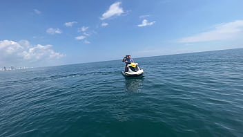 Preview 4 of Skinny Puss - JetSki POV Fuck With Wild Mackenzie Mace And Aquatic Voyeurs. I LOVE MIAMI!!