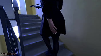 Preview 1 of Curvaceous Latina Miss Raquel - Призвал ведьму ,  чтобы трахнуть ее черным членом в Halloween