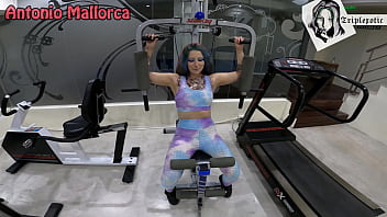 Preview 1 of Hot Mom Porn - Big White Ass Fitness Freak Argentinian Gets Fucked In The Gym - Meriandheavy