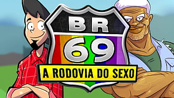 Preview 1 of Kino Rejting - &quot_BR69&quot_ A Rodovia do Sexo - Novinho perdeu o caba&ccedil_o do cu com o caminhoneiro do pau grande