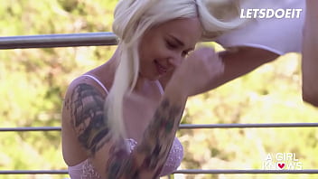 Preview 2 of Pissing Hormon - Blonde Chicks Lena Love &amp_ Arteya Steamy Girl On Girl Action In The Morning - A GIRL KNOWS