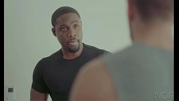 Preview 1 of Nuding - interracial gay kissing and fucking