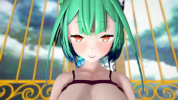 Preview 2 of Dasi Saxi Video - Hololive Uruha Rushia Tocoyami Towa Jaipur Dance mmd
