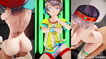 Preview 4 of Wife Crazy Hair - Hololive ton ton dance mmd