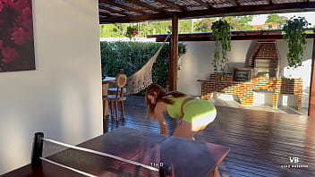 Preview 1 of Dora Dani - Desaf&iacute_o de tenis de mesa : perdi&oacute_ y acab&oacute_ mamando mi vagina