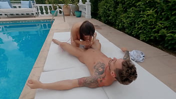 Preview 3 of Seema Pandit - FUCKING HARD ON THE POOL TERRACE TRU KAIT AND CHRIS DIAMOND