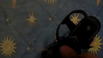 Preview 1 of Girl To Girl Lasbia Kiss - Sandals love with cum