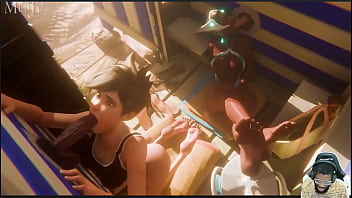 Preview 2 of Rin Azuma Uncensored Sex - Sombra Watches Gloryhole Deepthroating,  Bald Pussy Natasha Fucking,  Huge POV Galacta Face Fucking