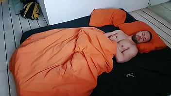 Preview 1 of My Cock Hungry Mom - Muscled jock jerks off and cum in his bed