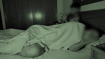 Preview 1 of Actress Sturmie Daniels - Night cam Step sister masturbates on step brother jerking off by her side
