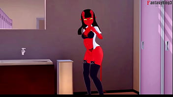 Preview 2 of Catches A - Meru the Succubus &amp_ Mavis Dracula in the lockers room | Individual sex while one watching | 4 Mill Especial | Free