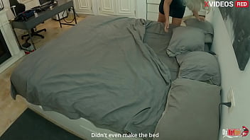 Preview 1 of Xxx Videos Alone - The stepmother&#039_s hand got stuck in my bed,  and I decided to fuck her holes and cum inside