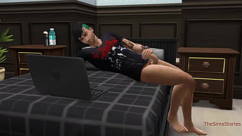 Preview 1 of Fuck Mom In Badr - Stepbrother is watching his stepsister when she is masturbating and after that he fuck her hard