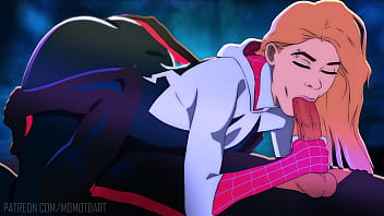 Preview 3 of Hornyy Son Fuck Mom - Gwen bj animation