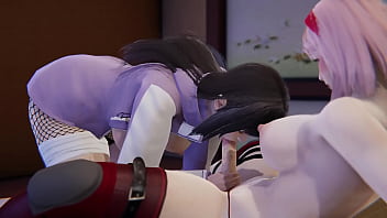 Preview 1 of Indian Bhsbi Hd Xxxii Hot Video - Sakura Fucks Hinata Futanari l 3D SFM animation hentai