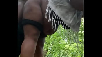 Preview 2 of Amatuet Curvy - This fat wet pussy made that dick splatter cum all over the forest