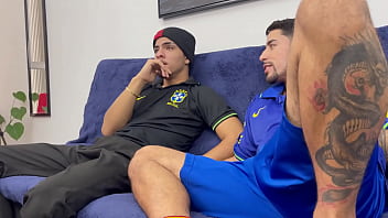 Preview 1 of Sex Girl 15 Age - Meu amigo me mamou pra eu me acalmar com o jogo do Brasil