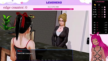Preview 1 of Mature Mother And Son - VTuber LewdNeko Plays Harem Hotel Part 6