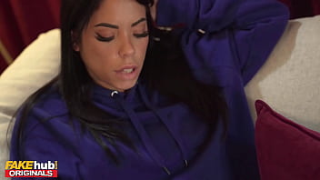 Preview 2 of Single Boy Sex - FAKEhub HALLOWEEN - Scarecrow Prank ends with hot Latina getting fucked Anal by college boyfriend