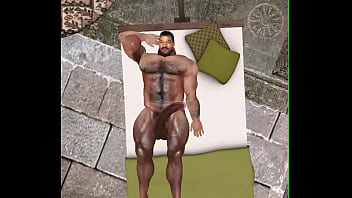 Preview 2 of Xxxbfgirl Hd - drone catches handsome hunk chris chester by pool naked