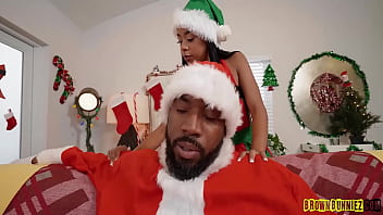 Preview 1 of Tube9 In - Freya Kennedy Brown Babe Fuck Santa Giant Dick