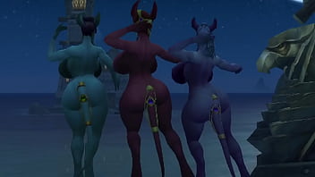 Preview 2 of Sek Jungking - Draenei dancing naked
