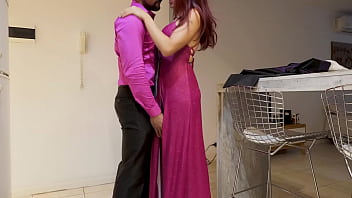 Preview 1 of Sister Protes - Elegant wife gets fucked after the party