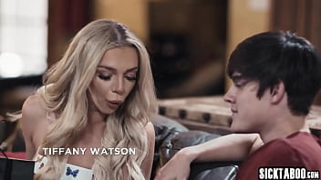 Preview 1 of Old Man Pate - Horny big tits MILF stepmom Dee Williams and sexy big ass teen Tiffany Watson riding cock