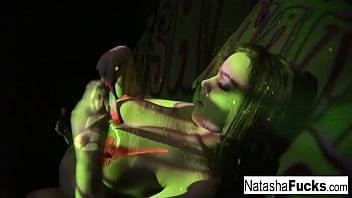 Preview 1 of China Free Sex Ved - Busty Natasha Nice Shoots A Fun And Sexy Black Light video
