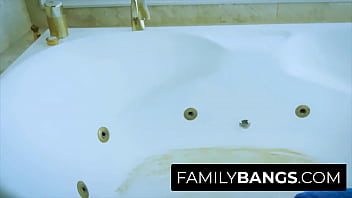 Preview 1 of White Teen Fuck Hard Sex Xnxx4 - FamilyBangs.com ⭐ Annoying Milf Teases her Criminal Boy,  London River,  Jake Adams