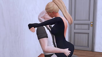 Preview 2 of Xxx Dress Loser Nighty Chudai - pregnant ballerina got rough anal sex and deep throat with her trainer l part 1 sims me hentai sfm
